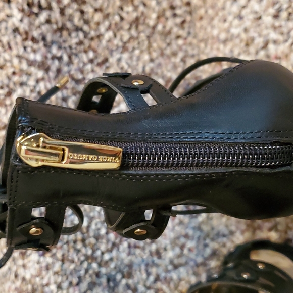 🖤💋Vince Camuto💋🖤Kazie lace up black heels with zipper, size 8. - Picture 13 of 16